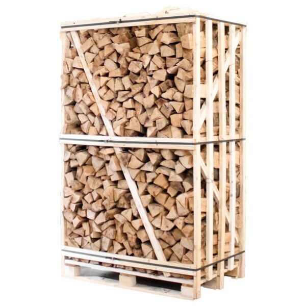 Hele pallet ovengedroogd gekloofd beuken haardhout 33cm